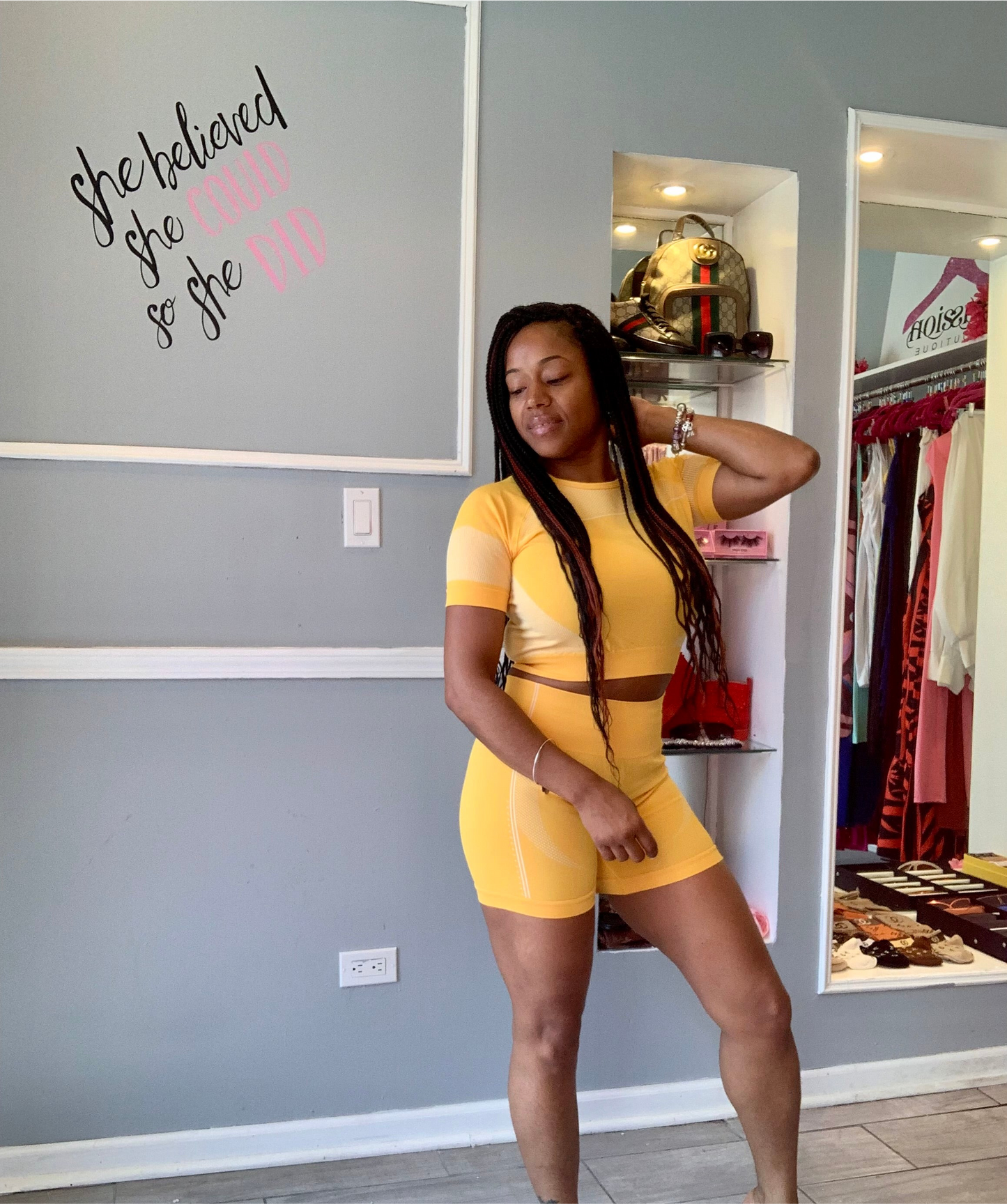 Two piece short set