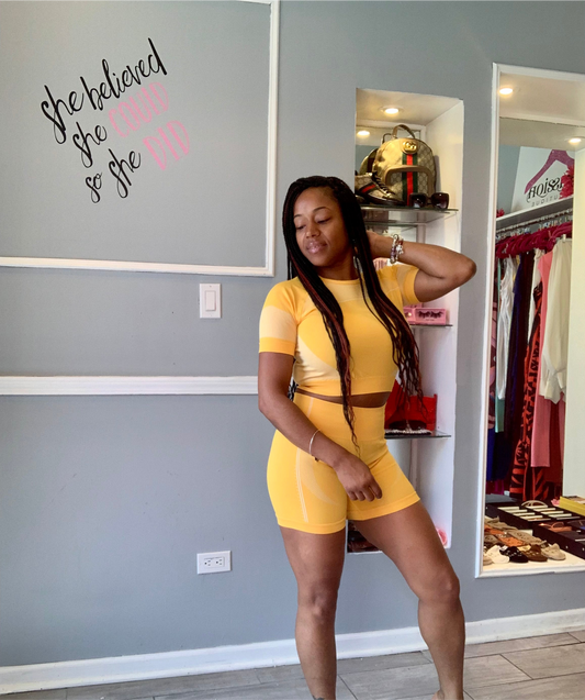 Two piece short set