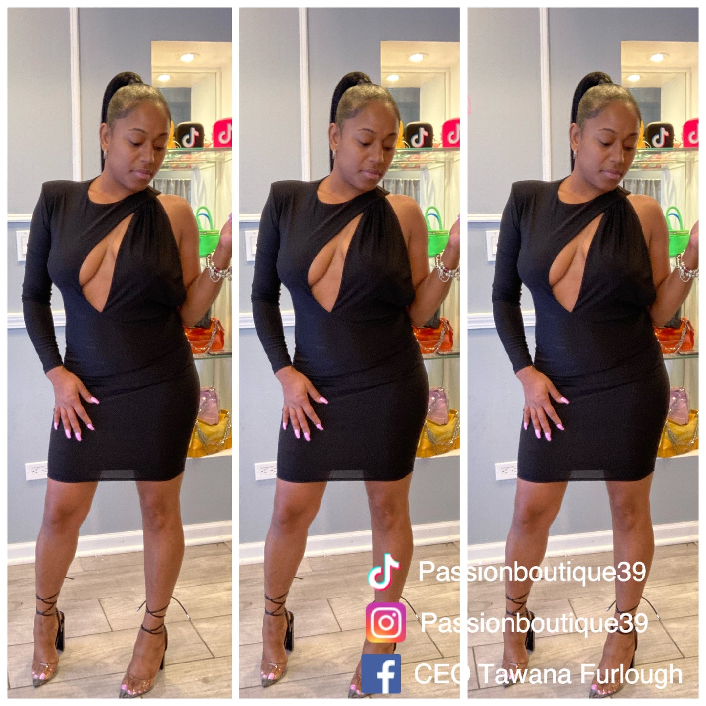 Sexy black dress
