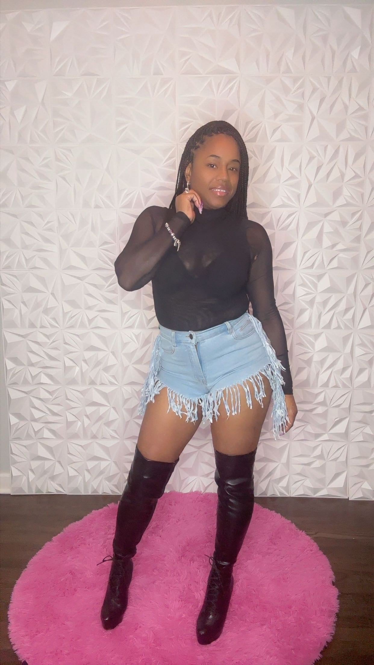 Fringe shorts